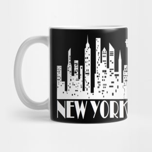 New York City Skyline - WHITE Mug